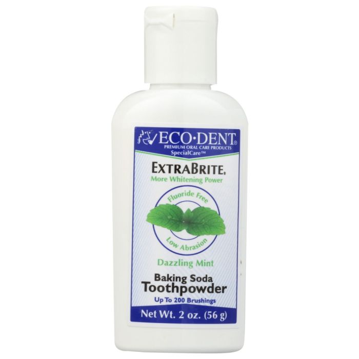 ECO DENT: ExtraBrite Toothpowder Dazzling Mint, 2 oz