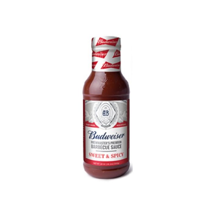 BUDWEISER: Sauce Bbq Sweet and Spicy, 18 oz