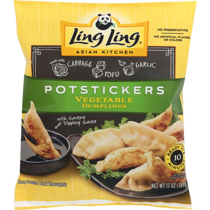 LING LING: Potstickers Vegetable Dumplings, 13 oz