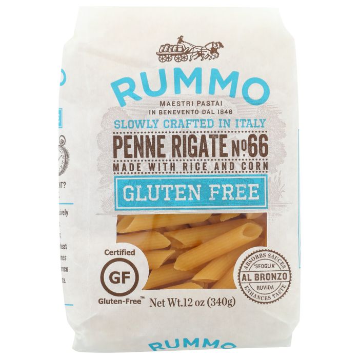 RUMMO: Gluten Free Penne Rigate Pasta, 12 oz
