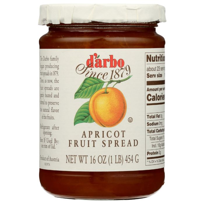 DARBO: Rose Apricot Fruit Spread, 16 oz