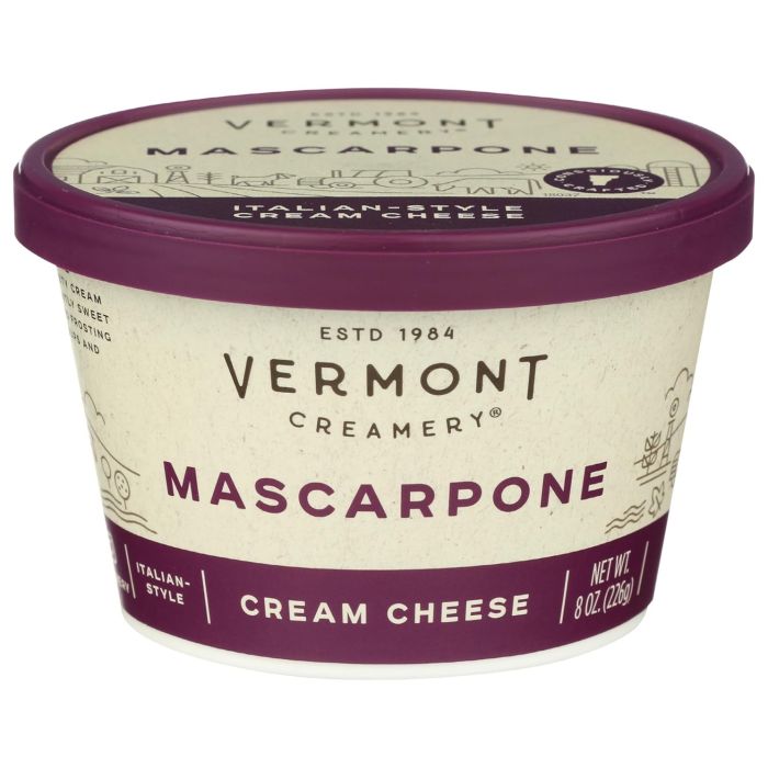 VERMONT: Mascarpone Cream Cheese, 8 oz