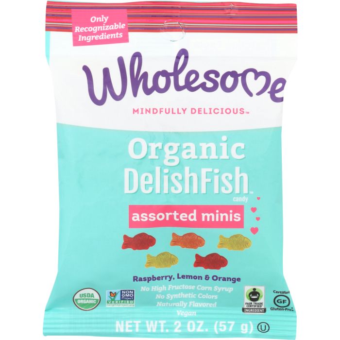 WHOLESOME: Assorted Mini DelishFish Candy, 2 oz