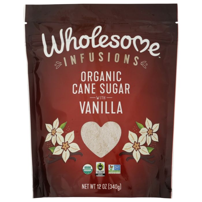 WHOLESOME: Infusions Organic Cane Sugar with Vanilla, 12 oz