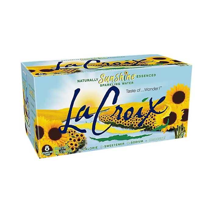 LA CROIX: Sunshine Sparkling Water 8Pk, 96 fo