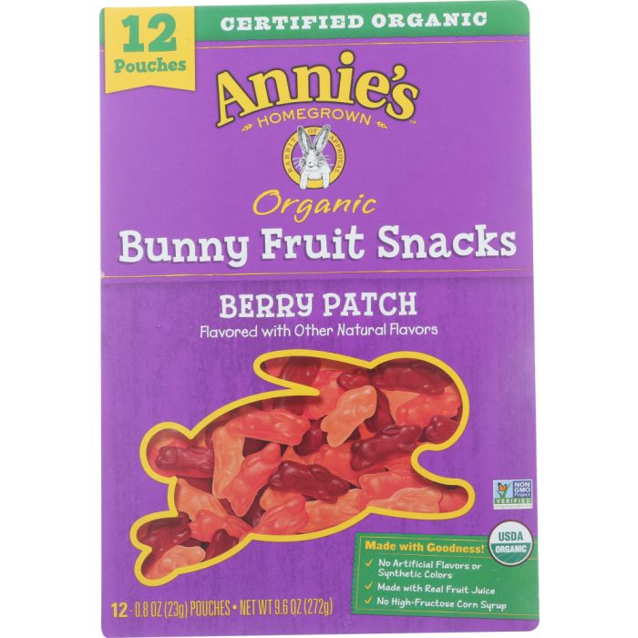ANNIES HOMEGROWN: Fruit Snacks Bny Berry, 9.6 oz