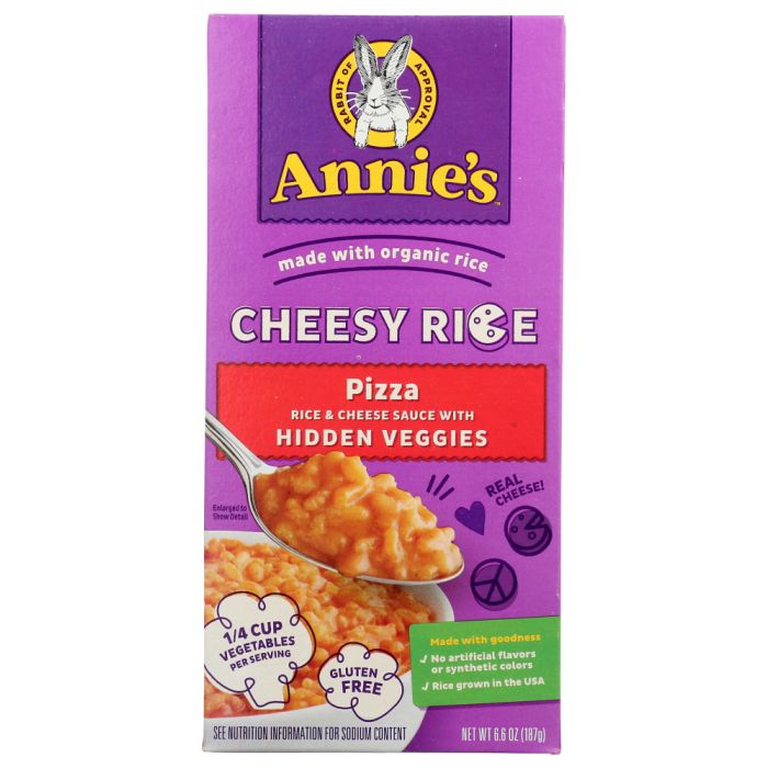 ANNIES HOMEGROWN: Rice Cheesy Pizza, 6.6 oz