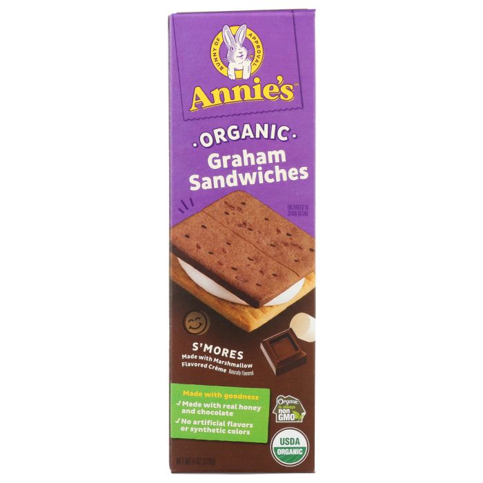 ANNIES HOMEGROWN: Organic Smores Graham Sandwiches, 8 oz