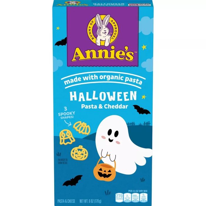 ANNIE'S HOMEGROWN: Organic Halloween Shapes Pasta and Cheddar, 6 oz