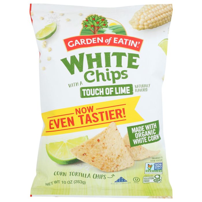 GARDEN OF EATIN: Chip Tortilla White Lime, 10 oz