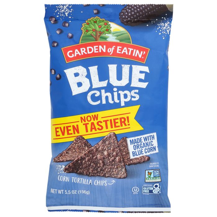 GARDEN OF EATIN: Blue Tortilla Chips, 5.5 oz