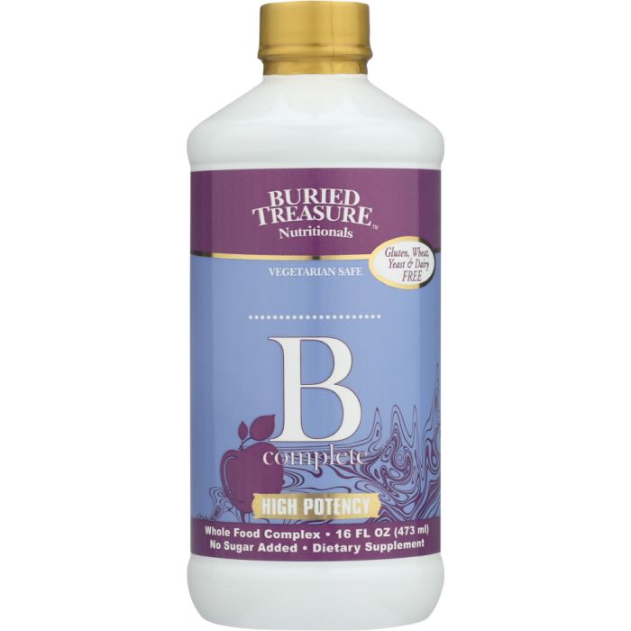 BURIED TREASURE: Vit B Complete Liquid, 16 oz