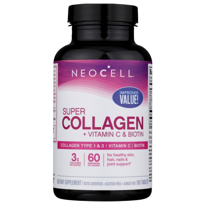 NEOCELL: Super Collagen Vitamin C and Biotin, 180 tb