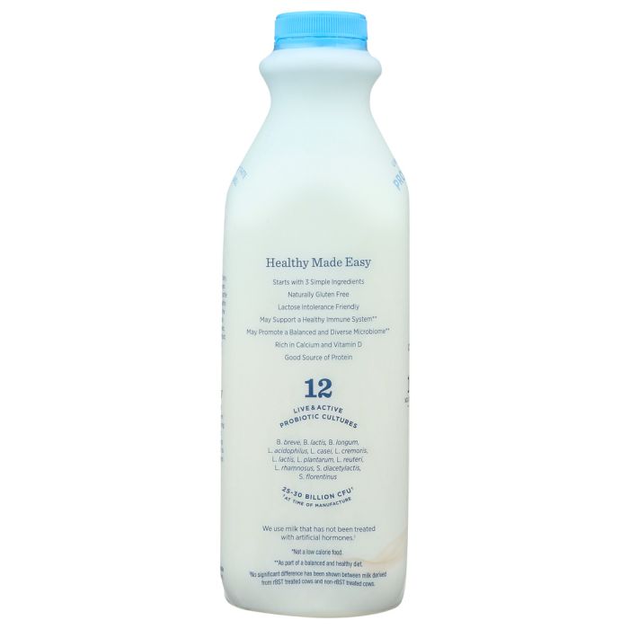 LIFEWAY: Kefir Plain Cultured Lowfat Milk Smoothie, 32 oz