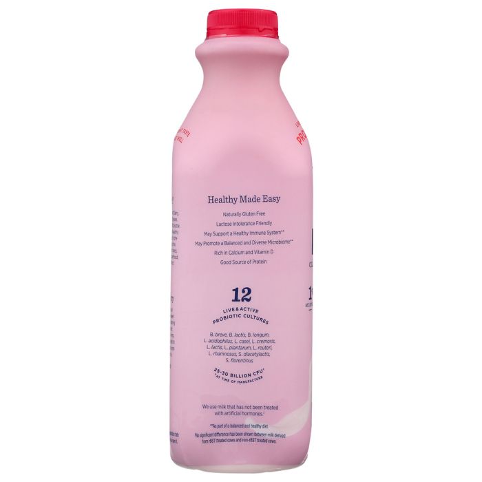 LIFEWAY: Kefir Raspberry Cultured Lowfat Milk Smoothie, 32 oz
