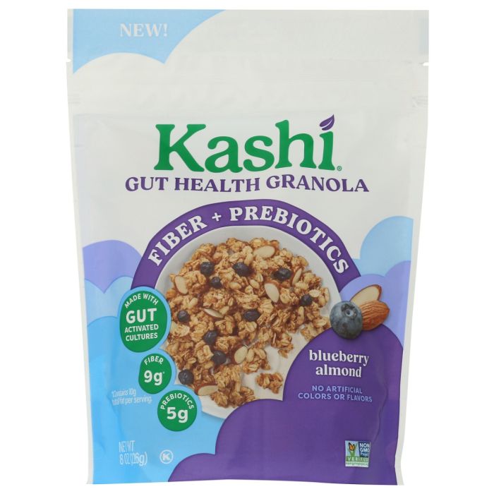 KASHI: Gut Health Blueberry Almond Granola, 8 oz