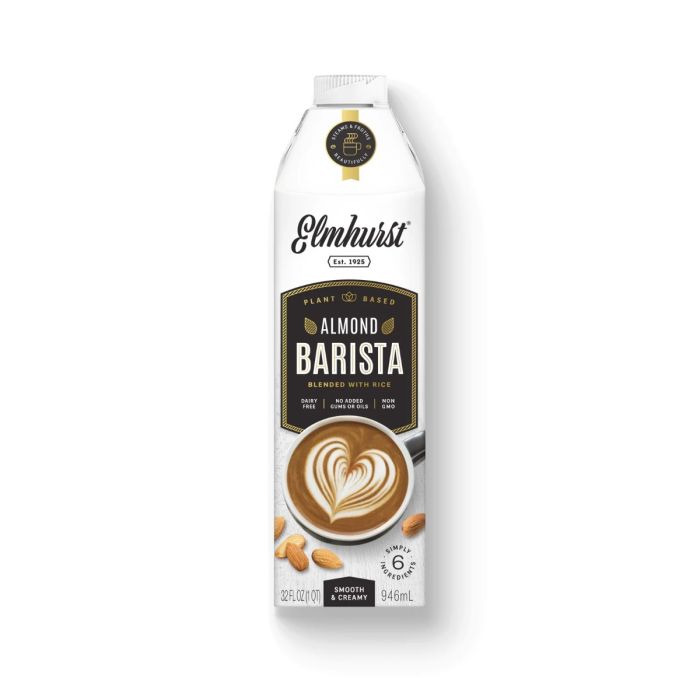 ELMHURST: Barista Almond Milk, 32 fo