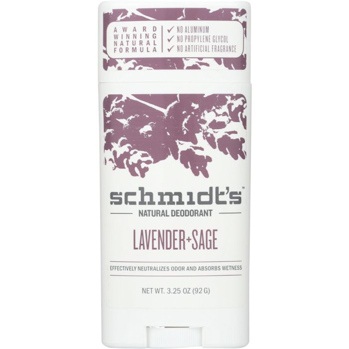 SCHMIDT'S: Natural Deodorant Stick Lavender + Sage, 3.25 oz