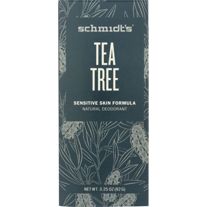 SCHMIDTSDE: Deodorant Sensitive Skin Tea Tree, 3.25 oz