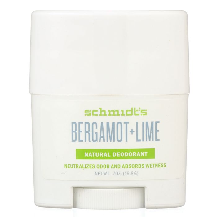 SCHMIDTS: Deodorant Travel Lime Bergamot, .7 oz