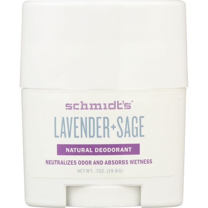 SCHMIDTSDE: Lavender + Sage Deodorant Travel Size, 0.7 oz