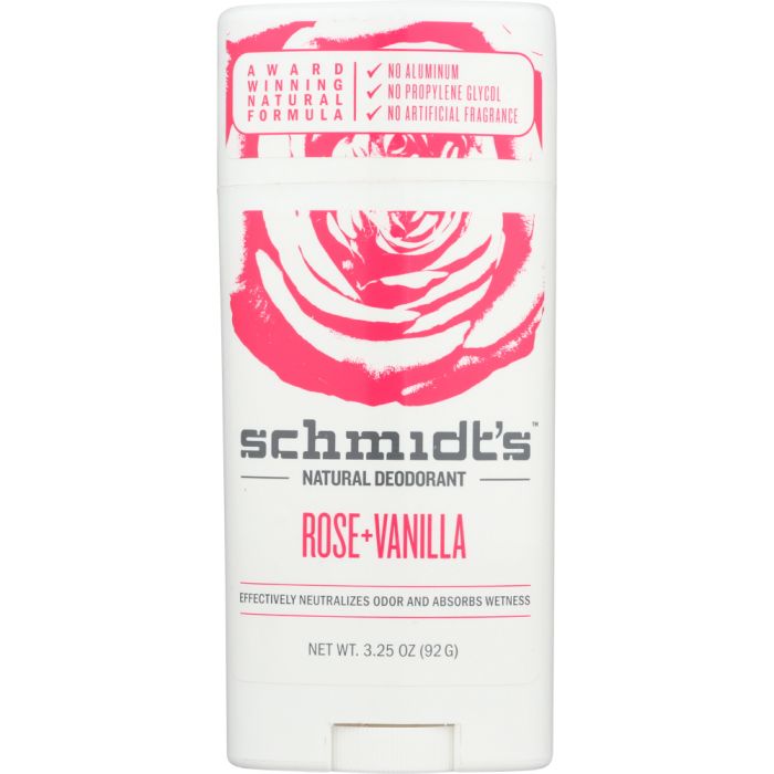 SCHMIDTS: Natural Deodorant Rose + Vanilla, 3.250 oz