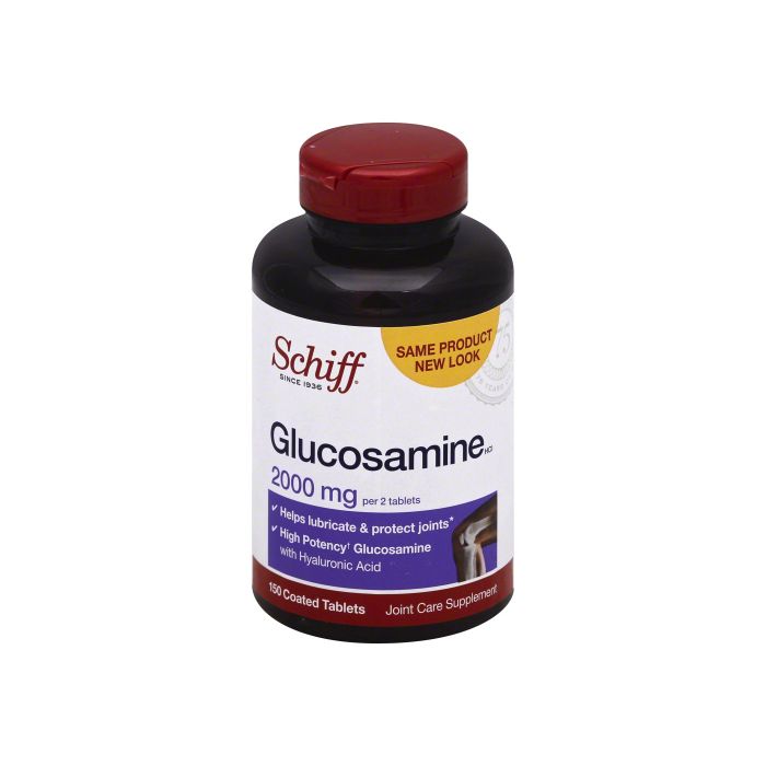 SCHIFF BIO FOODS: Glucosamine Coated 2000 mg, 150 tb