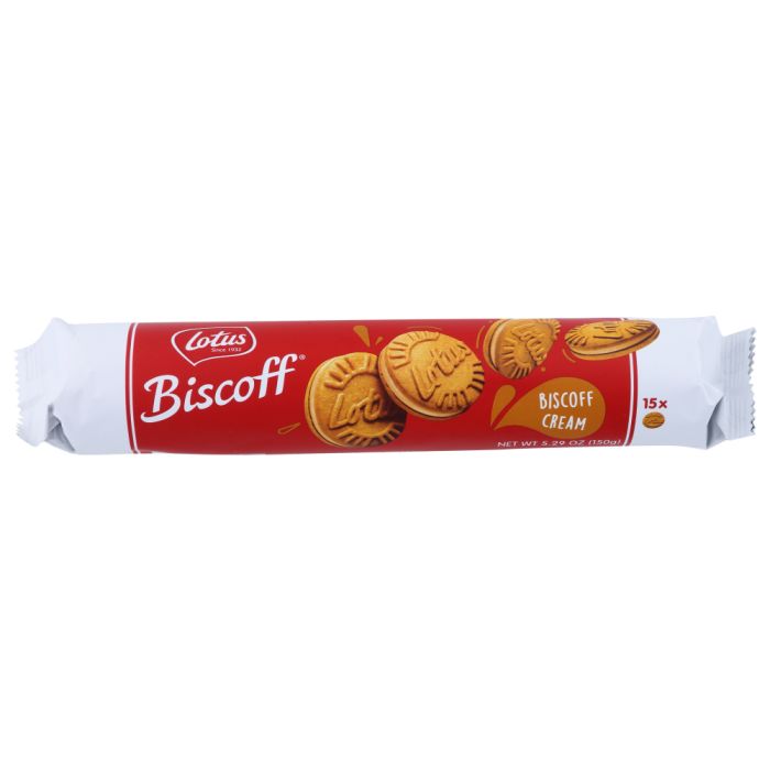 BISCOFF: Biscoff Cream Sandwich Cookies, 5.29 oz