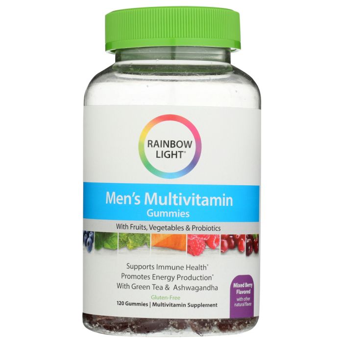 RAINBOW LIGHT: Mens Multivitamin Gummies, 120 pc