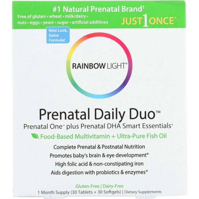 RAINBOW LIGHT: Rainbow Light Prenatal 1 DHA Combo, 30 pc