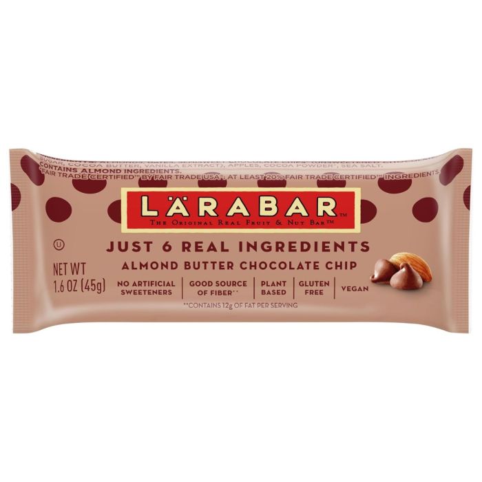 LARABAR: Almond Butter Chocolate Chip Bar, 1.6 oz