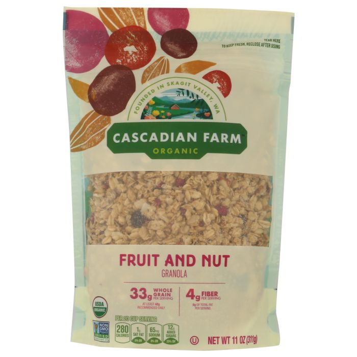 CASCADIAN FARM: Organic Fruit and Nut Granola, 11 oz