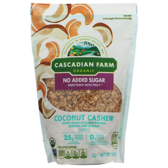 CASCADIAN FARM: Organic Coconut Cashew Granola Cereal, 11 oz