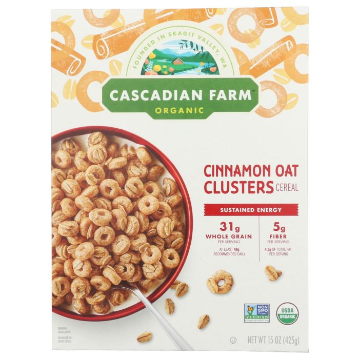 CASCADIAN FARM: No Added Sugar Cinnamon Apple Cereal, 12 oz