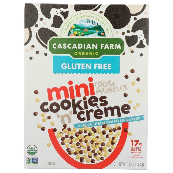 CASCADIAN FARM: Organic Mini Cookies 'N' Creme Cereal, 10.7 oz