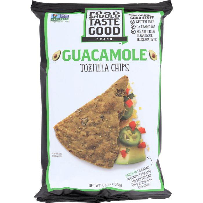 FOOD SHOULD TASTE GOOD: Guacamole Tortilla Chips, 5.5 oz