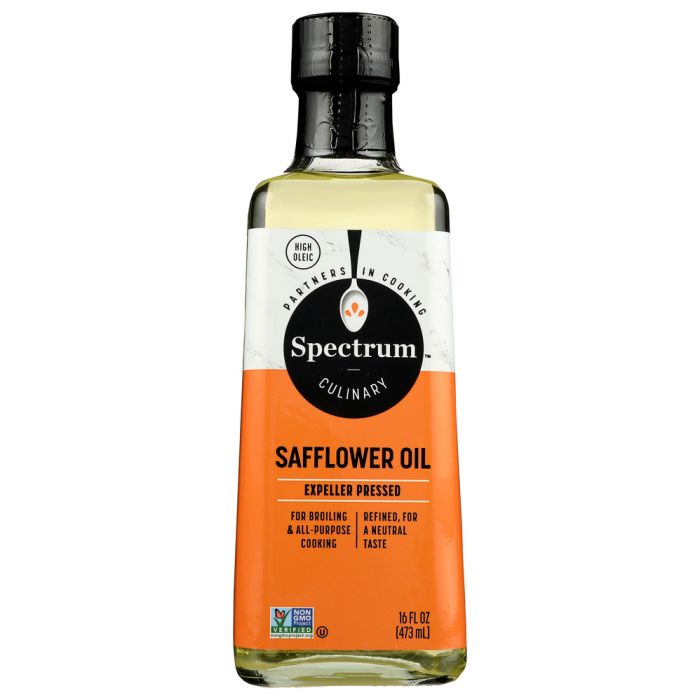SPECTRUM NATURALS: High Heat Safflower Oil, 16 oz