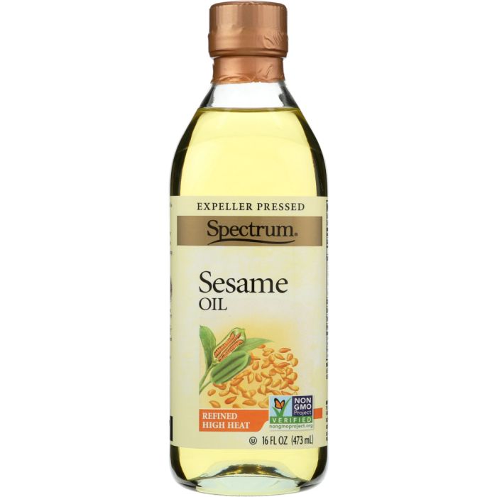 SPECTRUM NATURALS: Sesame Oil Refined, 16 fo