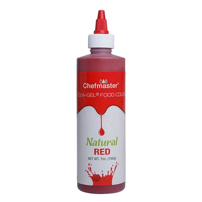 CHEFMASTER: Natural Red Liqua-Gel Natural Red Food Coloring, 7 oz