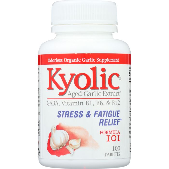 KYOLIC: Aged Garlic Extract Stress and Fatigue Relief Formula 101, 100 Tablets