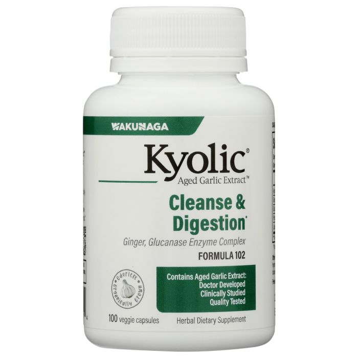 KYOLIC: Aged Garlic Extract Candida Cleanse and Digestion Formula 102, 100 cp