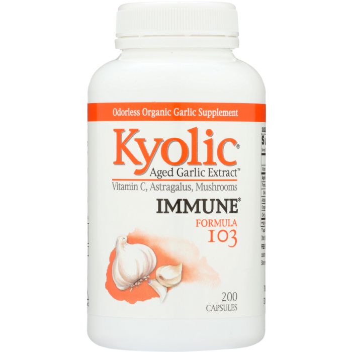 KYOLIC: Aged Garlic Extract Immune Formula 103, 200 Capsules