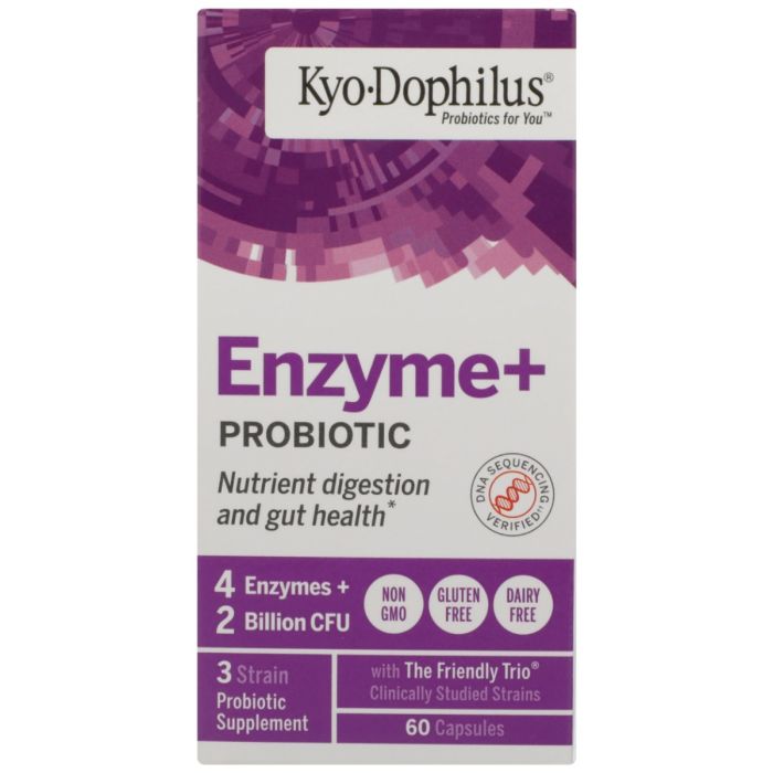 KYOLIC: Kyo-Dophilus Probiotics Plus Enzyme, 60 Capsules