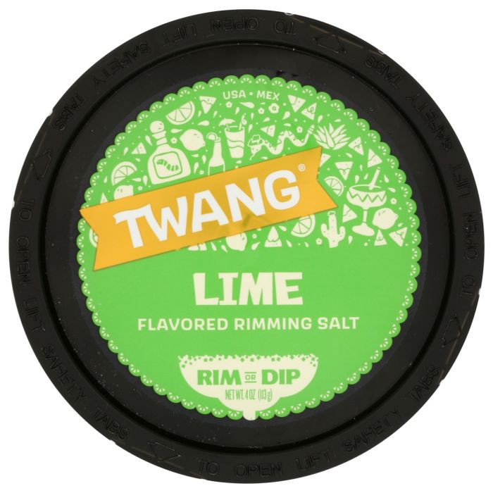 TWANG: Lime Flavored Rimming Salt, 4 oz