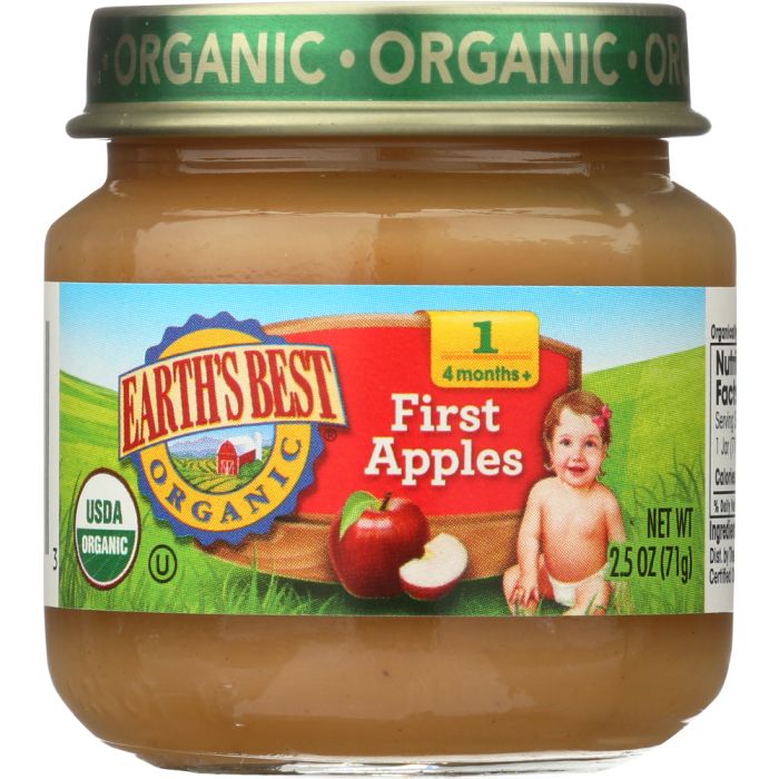 EARTHS BEST: Organic First Apples, 2.5 oz