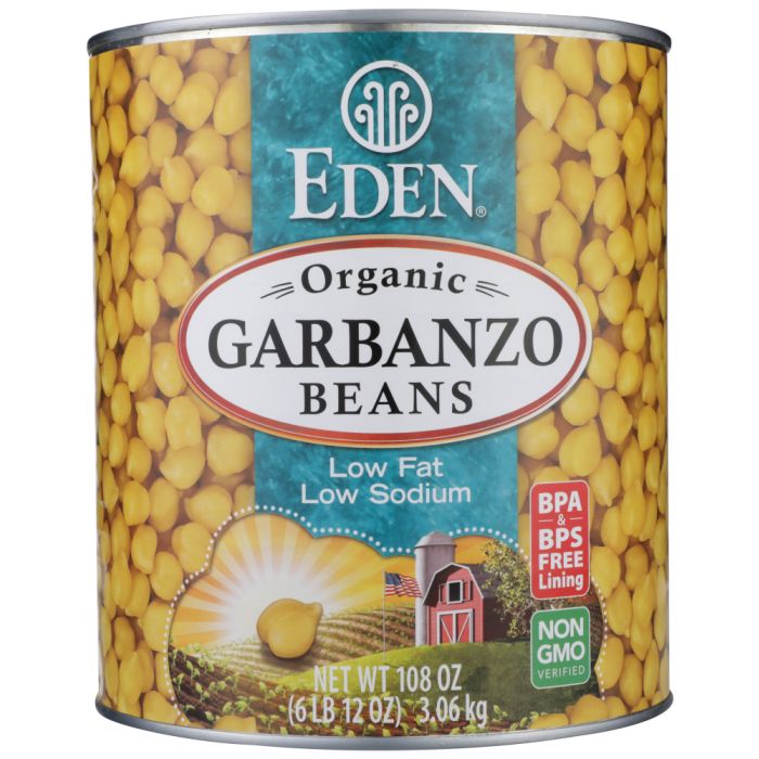EDEN FOODS: Garbanzo Beans (Chickpeas) Organic, 108 OZ