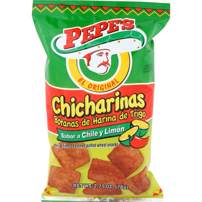 PEPES EL ORIGINAL: Chicharinas Chile Limon, 2.75 oz