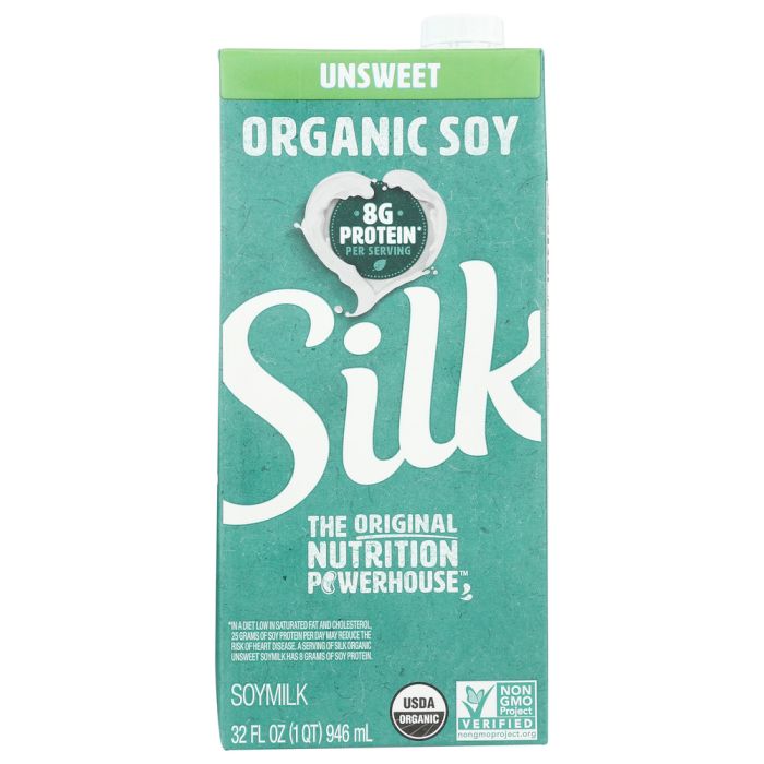 SILK: Organic Soy Milk Unsweetened, 32 oz