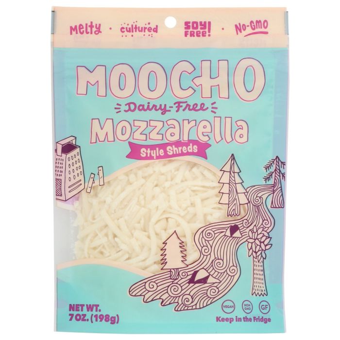 MOOCHO: Mozzarella Shreds, 7 oz