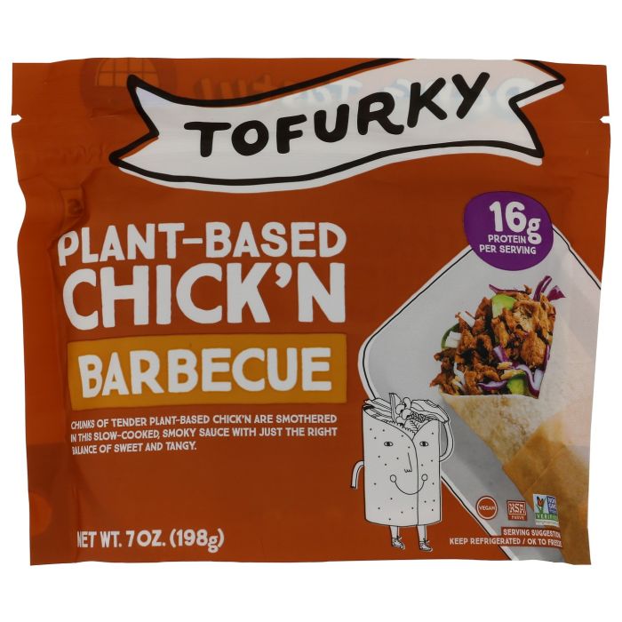 TOFURKY: Barbecue Plant-Based Chick'n, 7 oz